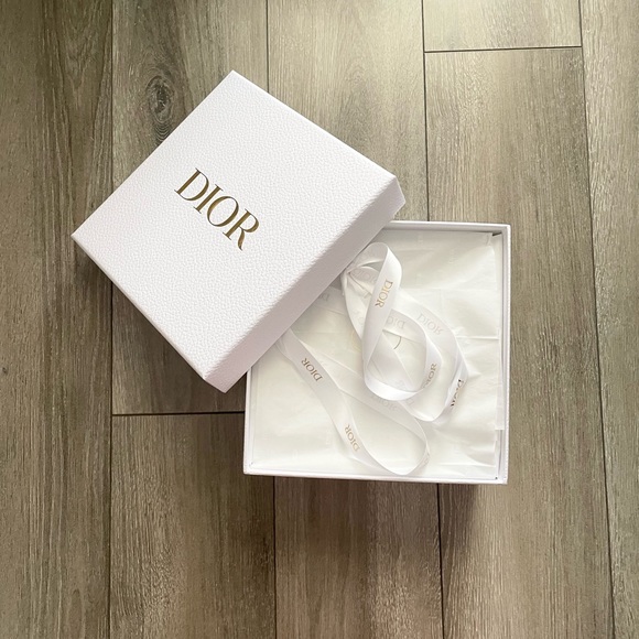 Dior Other - CHRISTIAN DIOR. White & Gold Gift Box - Tissue & Ribbon
